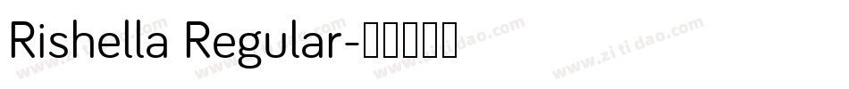 Rishella Regular字体转换